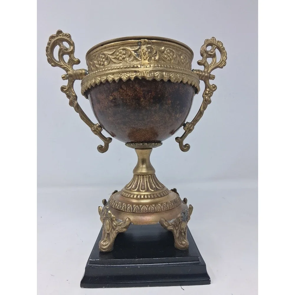 Castilian Imports Bronze Brown Urn Vase 9